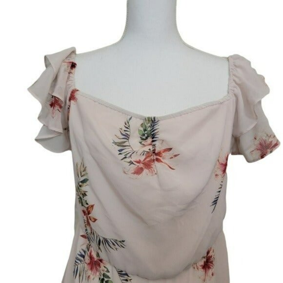 Willow & Clay Floral Boho Peasant Cottagecore Maxi Dress in Large - Picture 2 of 9